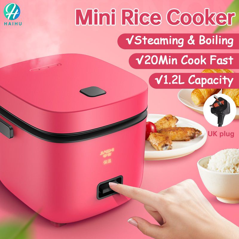 AURORAMALL Mini Rice Cooker Home Appliances 1.2L Small Rice Cookers Cooking Pot Electric Rice Cooker