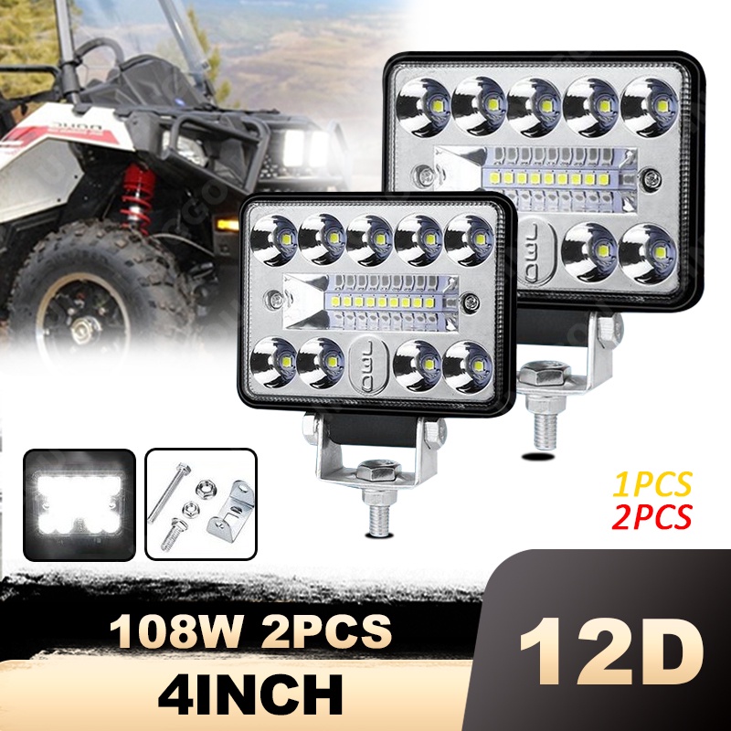 Work Light Car LED Fog Light 18LED 54W 12V 24V 6500k Truck Tractor Off Road Mini Ledbar Off Road Spotlight Auto Motor Accessories