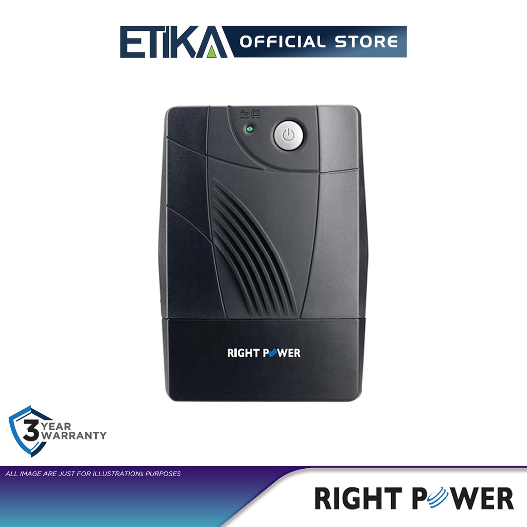 Right Power PowerStar Neo 800 | 800VA Uninterruptible Power Supply UPS with AVR and Surge Protection