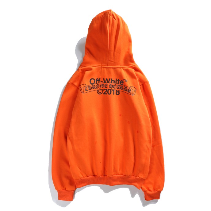 off white hoodie orange