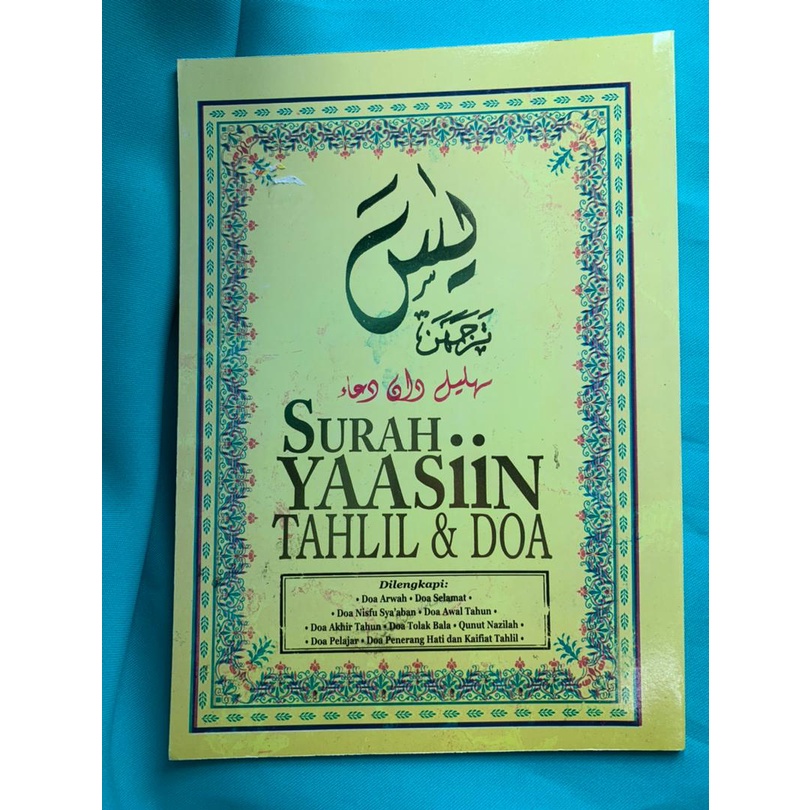 Buku Surah Yassin Yasin Tahlil Dan Doa Yassin Kuning Musafir Qunut Doa