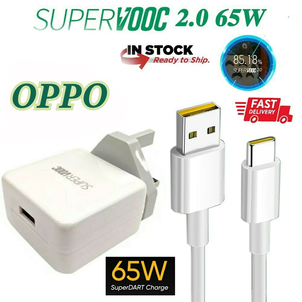 OPPO 65WATT SUPERVOOC Flash Charger & VOOC USB Cable&65WATT SUPERVOOC