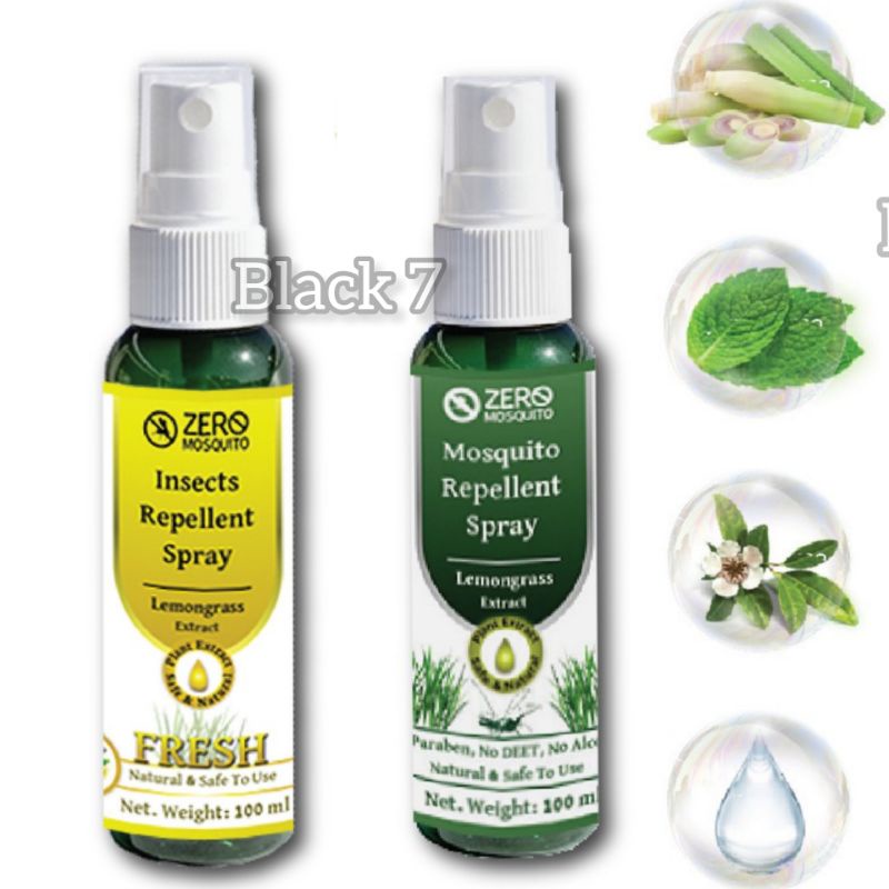 [Ready Stock] Natural Mosquito Repellent/ Baby Kids insect Repellent/ 防蚊液/ Pencegah nyamuk semulajadi/ lemongrass serai