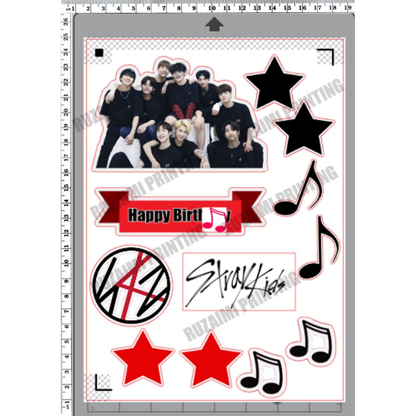 Stray Kids Cake Topper 001 Shopee Malaysia