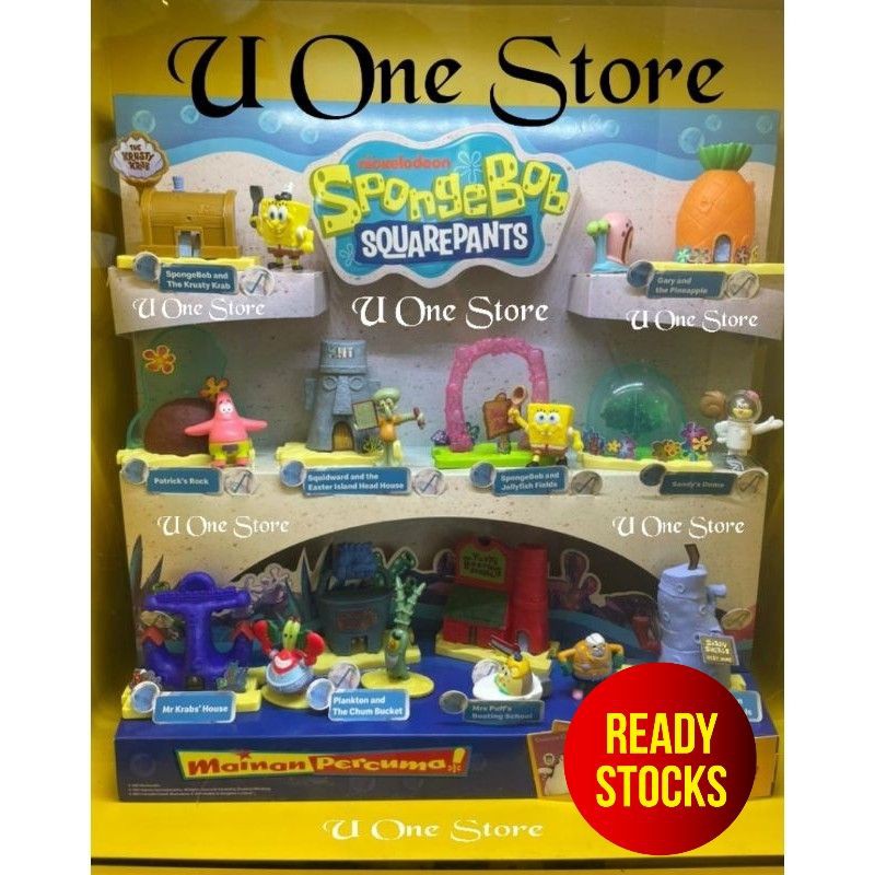 McDonalds McDonald's Mcd Happy Meal Toys SpongeBob SquarePants | Shopee ...