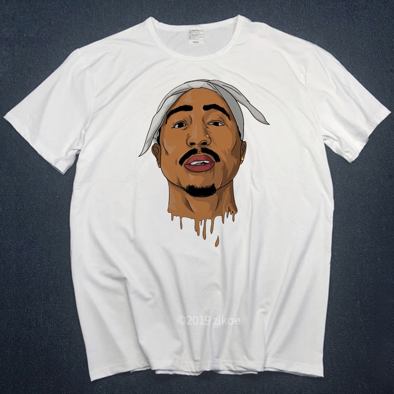 T Makaveli Rapper Snoop Dogg Biggie Smalls Eminem J Cole Jayz Savage Hip Hop Rap Music Anime Men Short Round Neck Tee Shopee Malaysia