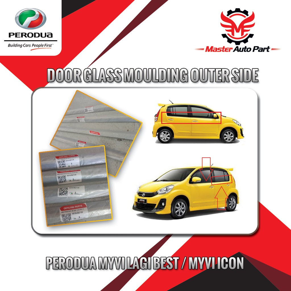 (ORIGINAL PERODUA) Getah Cermin Pintu Kereta MYVI LAGI ...