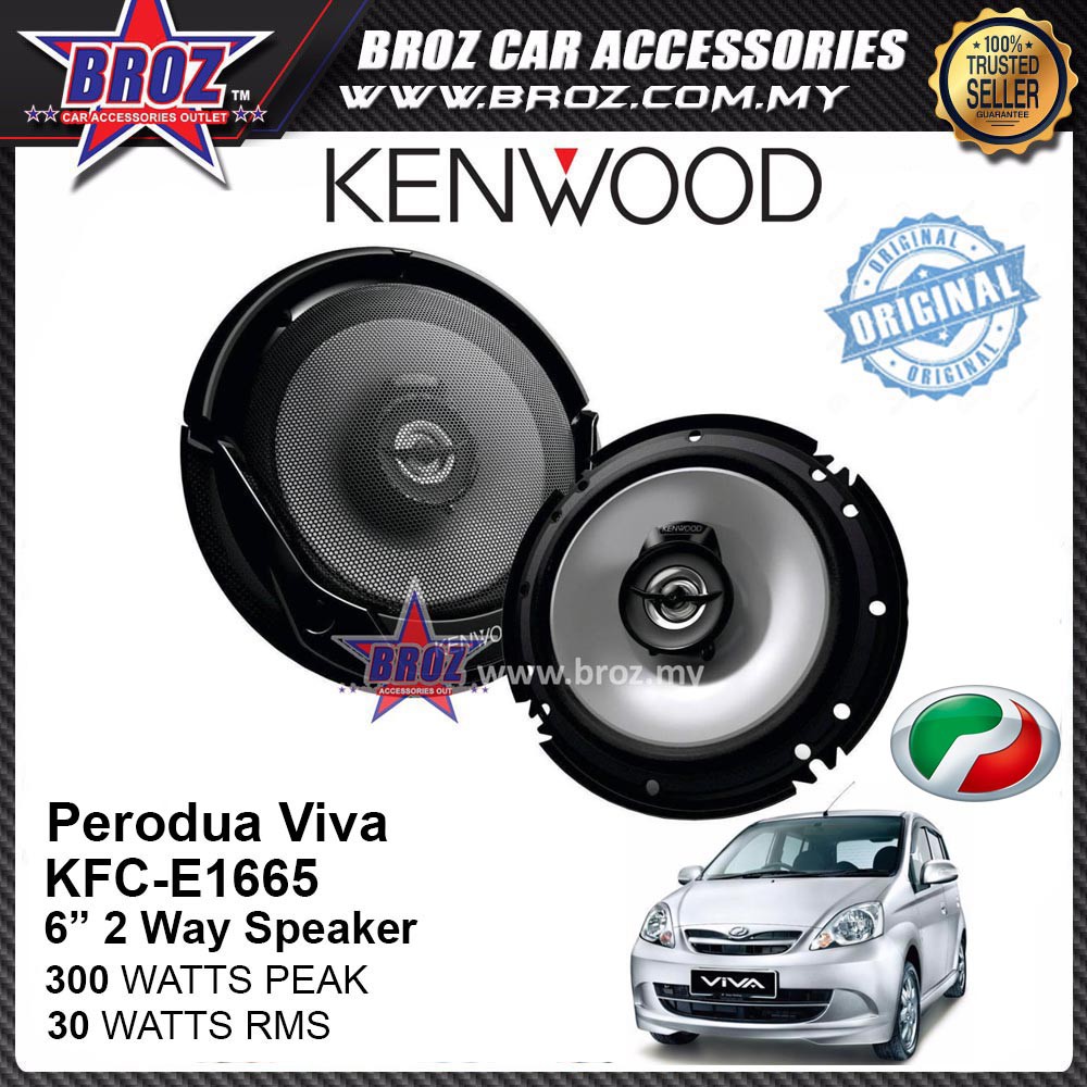 Perodua Viva Front Rear Kenwood Kfc S1666 Sport Series 6 1 2 2 Way Speaker Shopee Malaysia