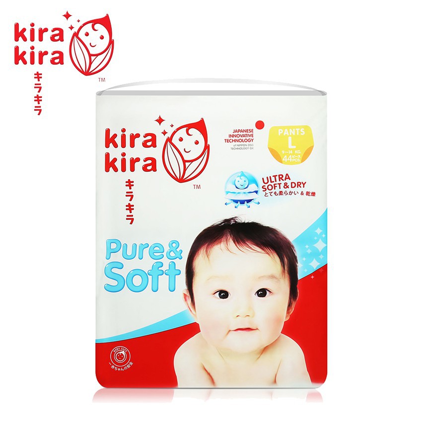 Kira Kira Pure Soft Diaper Pants Jumbo Pack M54 L44 Xl40 Xxl32 3 Packs Shopee Malaysia