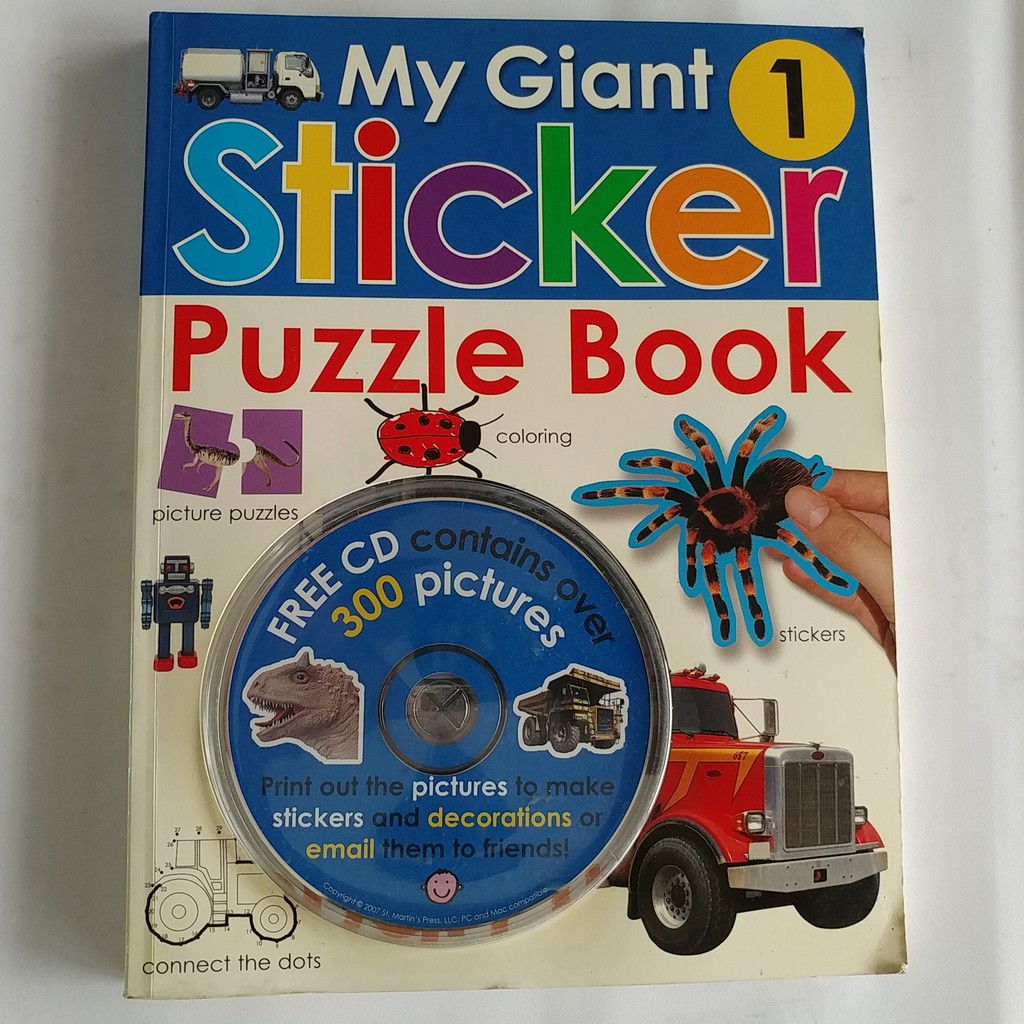 My Giant Sticker Puzzle Book 1 Shopee Malaysia