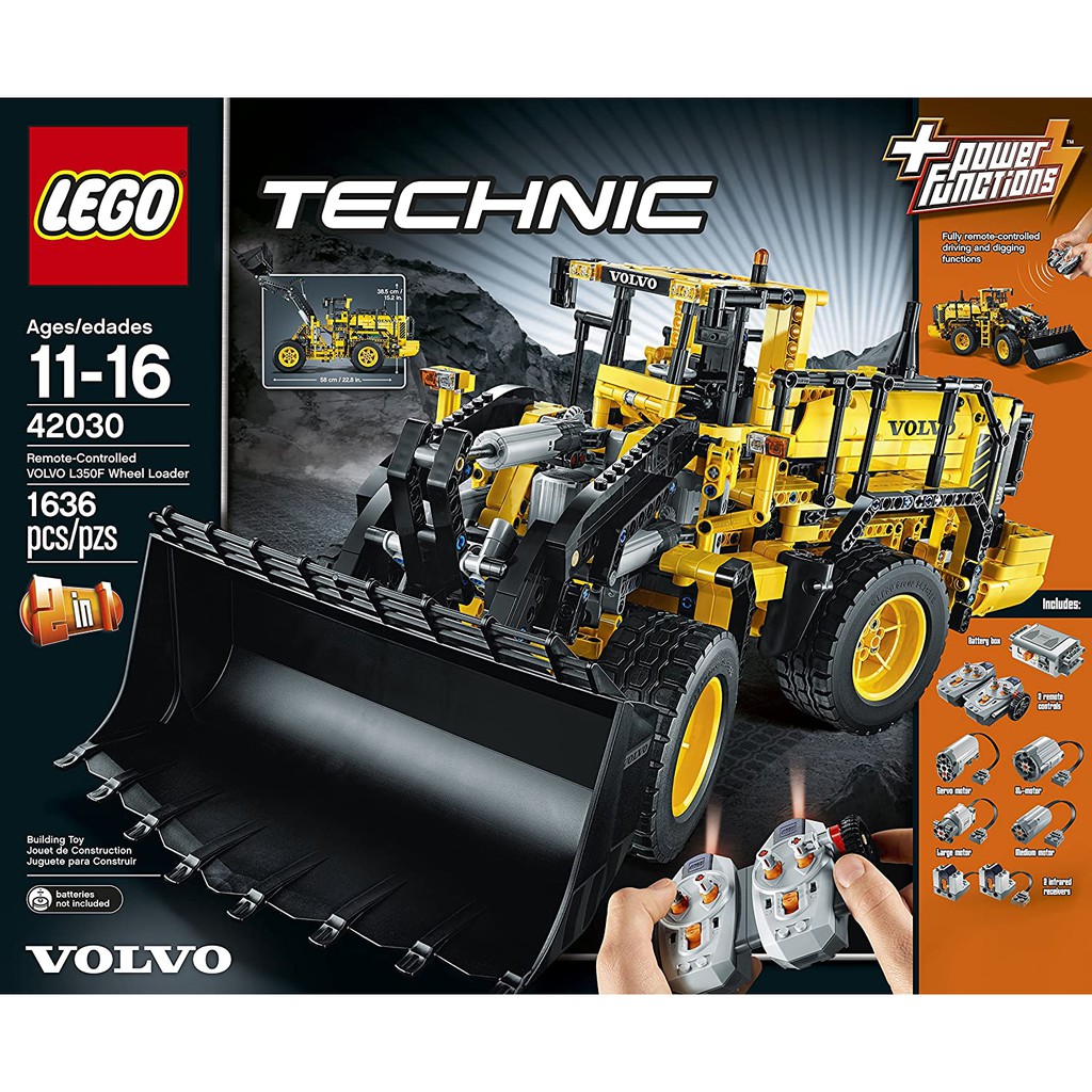 lego technic rc volvo l350 front loader 42030