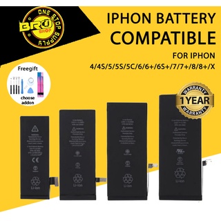 IPHON Replacement Battery 4 4S 5 5S 5C 6 6S 7 8 Plus X Se Xr Xs Xsmax 11 Pro Max 6plus 6splus 7plus 8plus bateri