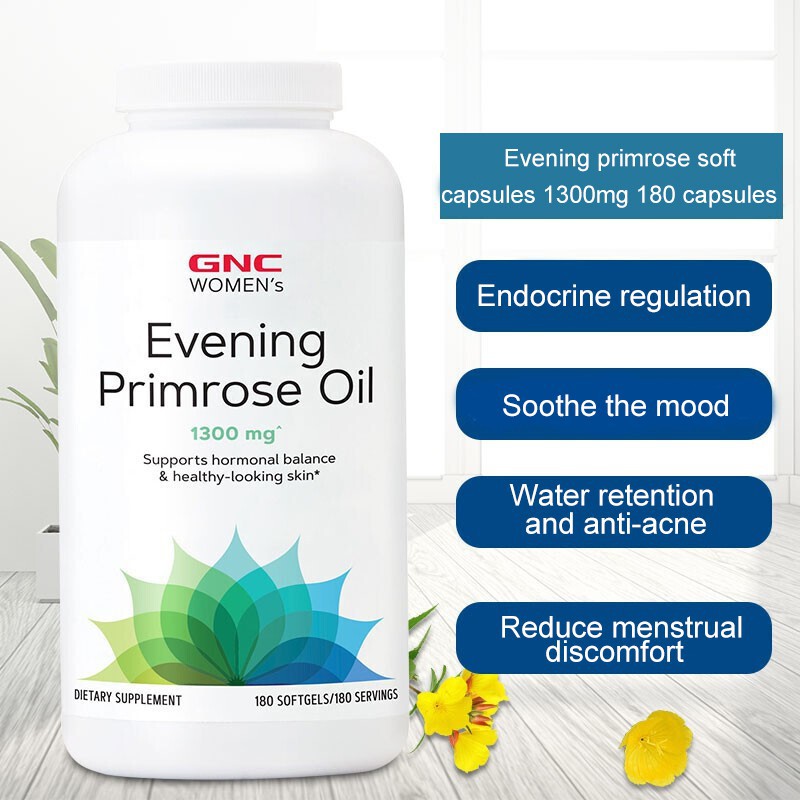 GNC evening primrose oil 180soft capsules, ovarian maintenance