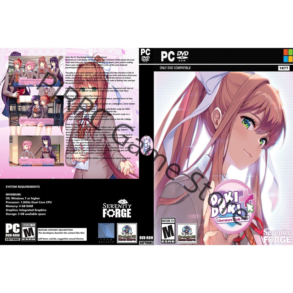 PC DVD) Doki Doki Literature Club Plus! | Shopee Malaysia