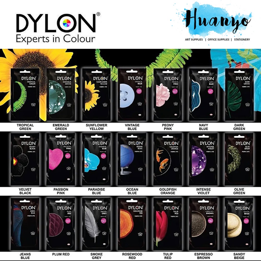 Dylon ® Hand dye-Tissu DYE 50 g-Intense Noir 