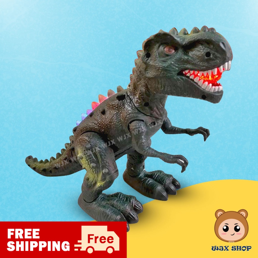 RANDOM Realistic Walking Dinosaur Children Battery Operated Toy With ...