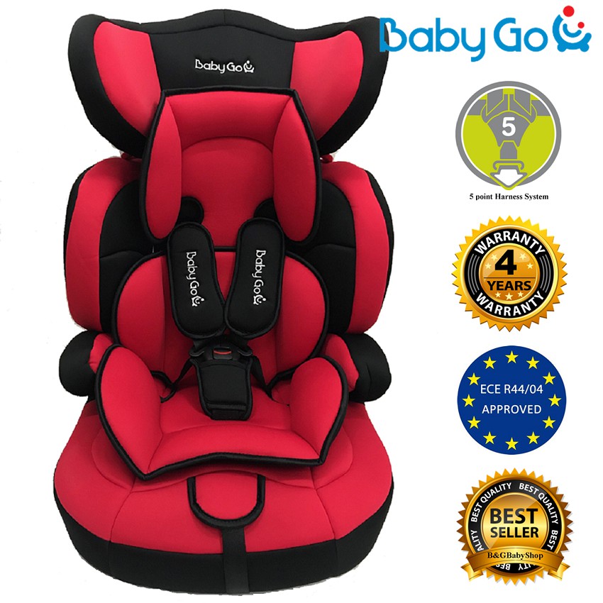 Babygo Baby Car Seat With Booster Suitable For 9 Months To 12