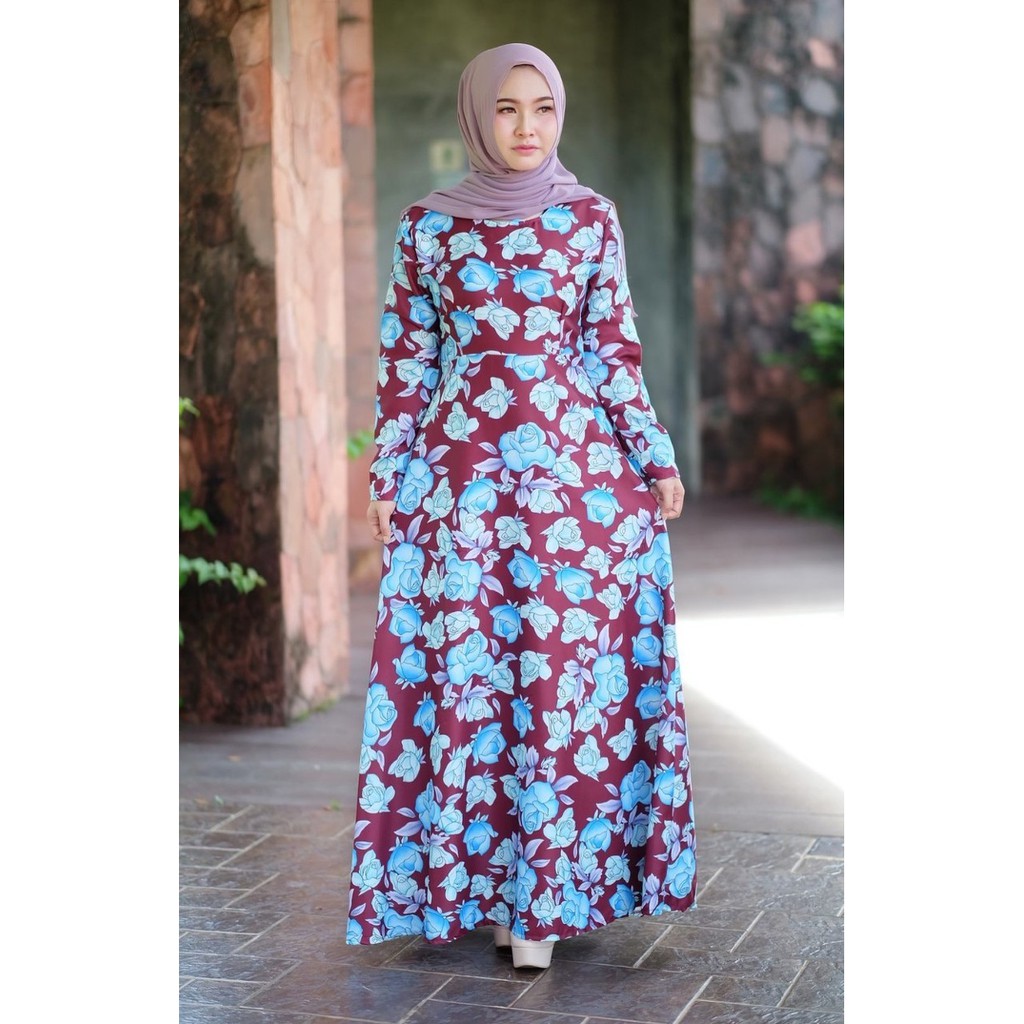 READY STOCK Autumn Baju  Muslimah Fashion Long Dress Maxi 