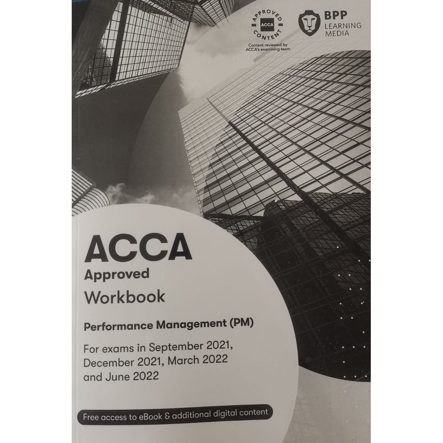 BPP Book - ACCA Performance Management (PM) Workbook & Practice ...