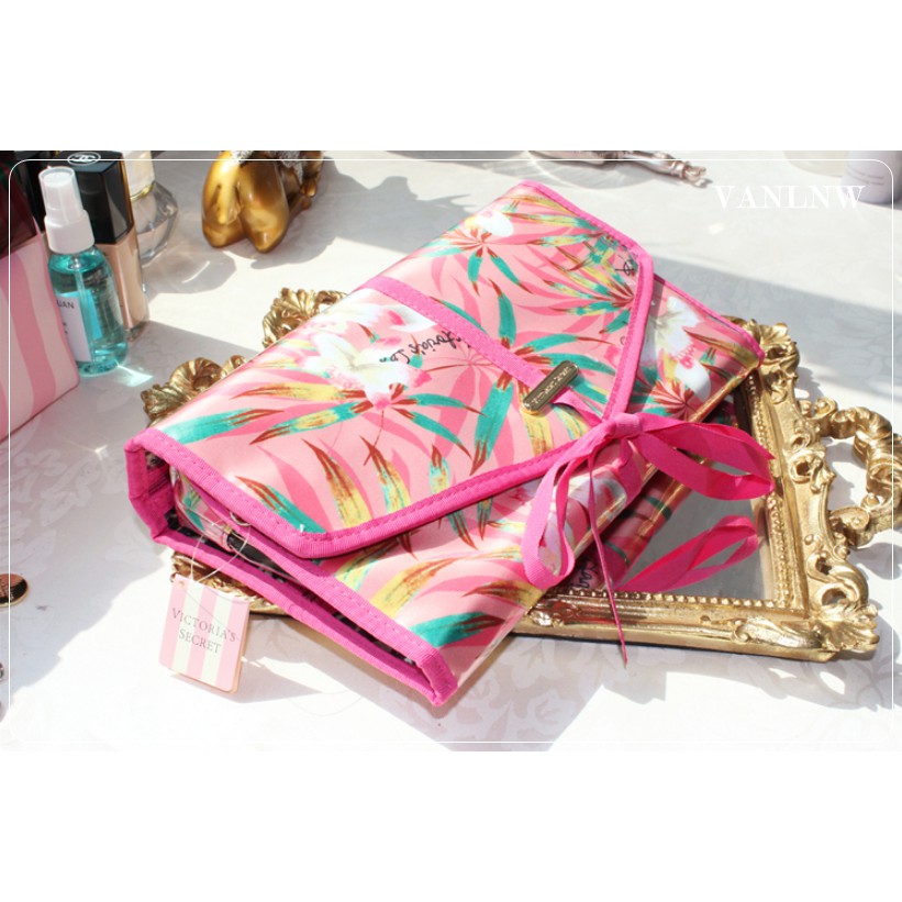 Victoria Secret Cosmetic Bag Waterproof Travel Organizer Portable Size