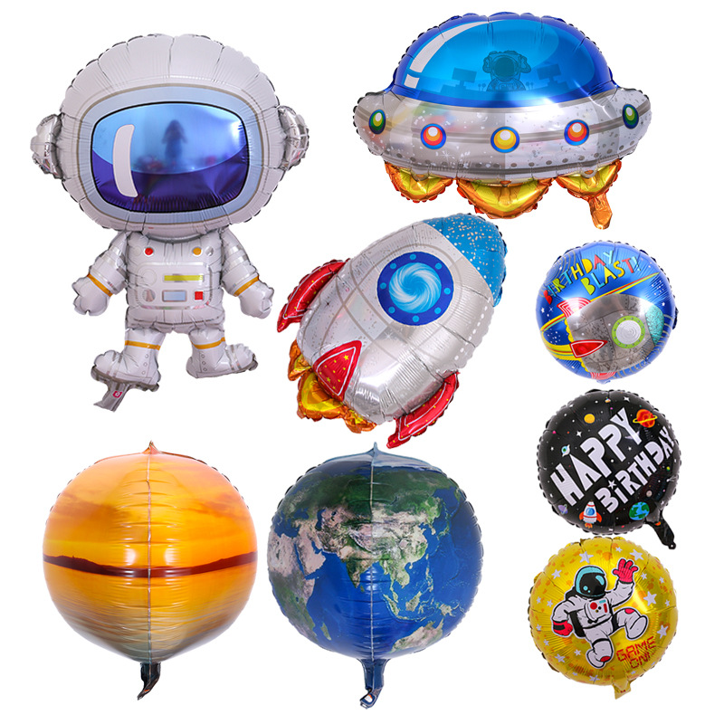 Astronaut Balloons Outer Space Party Galaxy Theme Foil Balloons ...