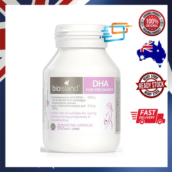 Bio Island DHA for Pregnancy ( 60 Softgel Capsules ) ( Made In