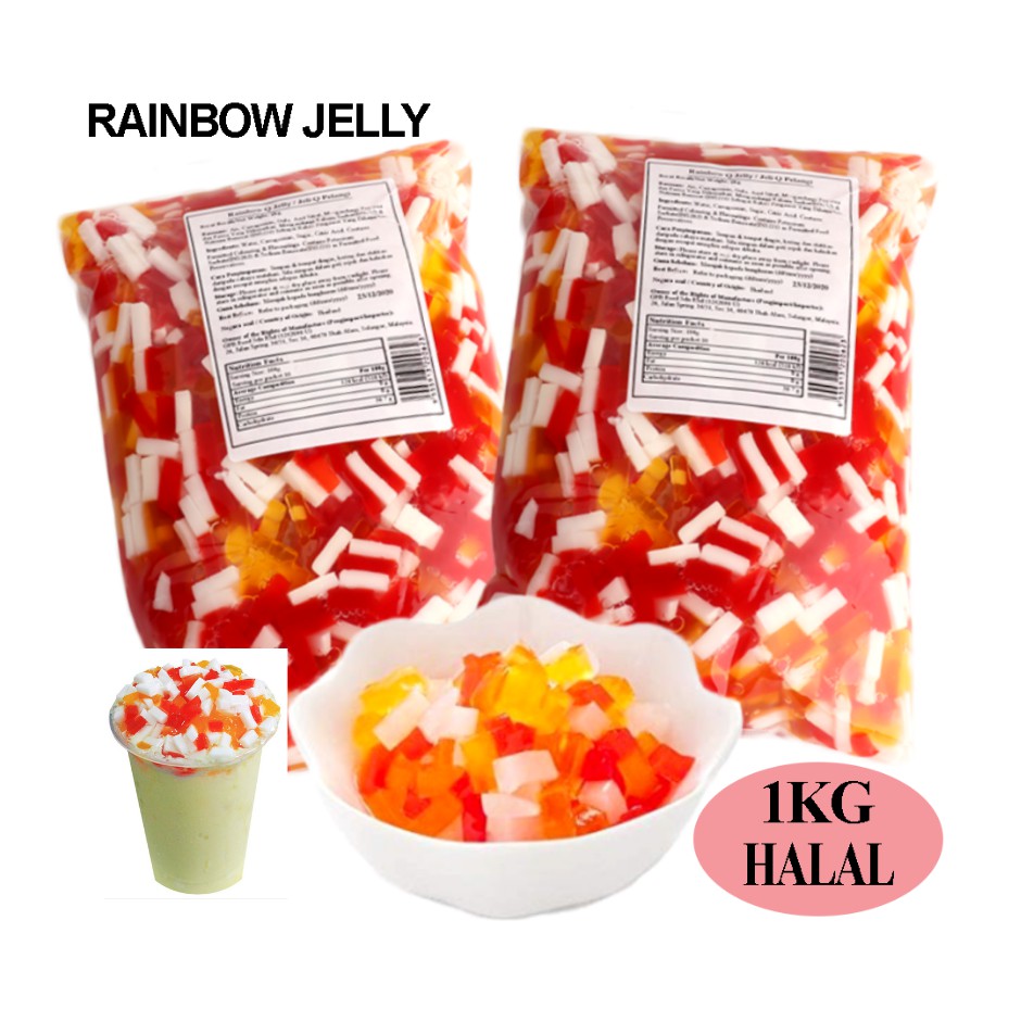 [READY STOCK] Rainbow Q Jelly/ Rainbow Jelly Topping/ Jeli Q Pelangi
