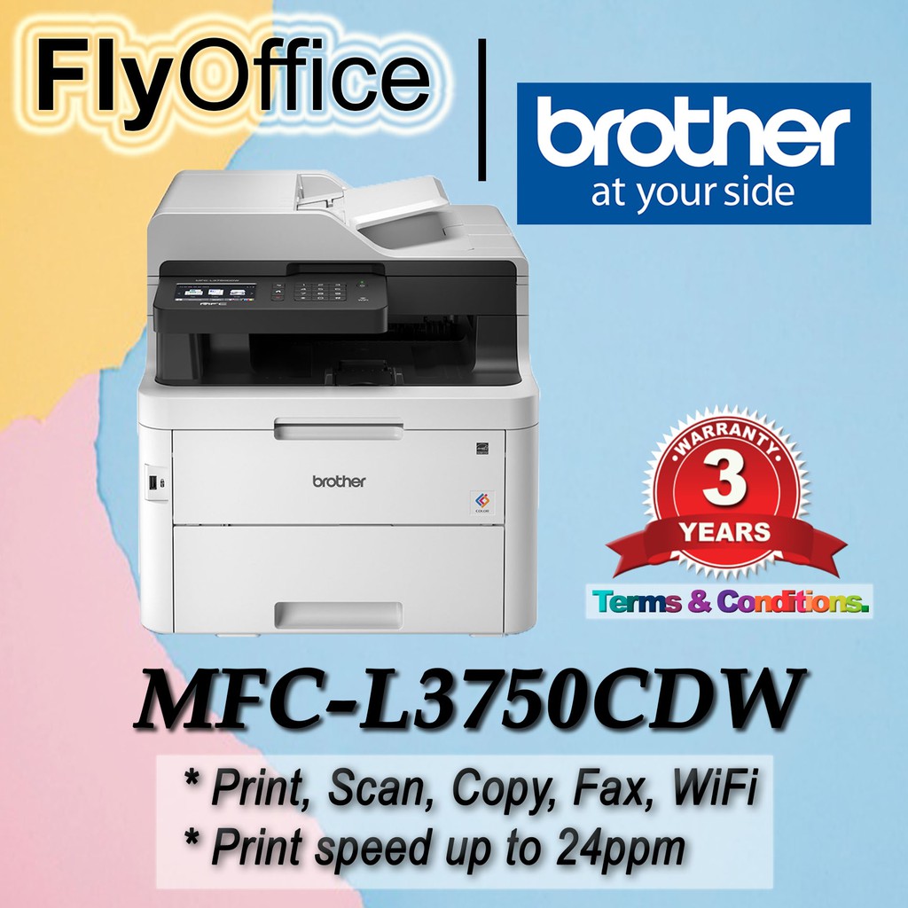 Brother MFC-L3750CDW Colour LED Multi-Function Centre with Wireless ...