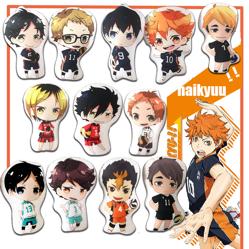 Haikyuu Pillow Doll Hinata Oikawa Kenma Atsumu Decorative Cushion Sleep Stuffed Soft Plush Pillows Cushion Cosplay