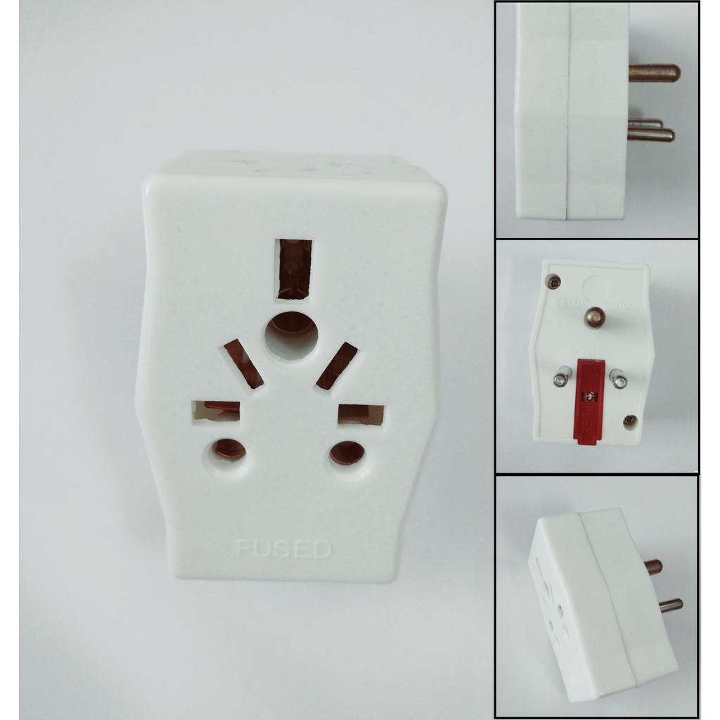 3 Round Pin 5amp Plug Adapter Multiple Adaptor Plug Multiple Plug Adapter Shopee Malaysia