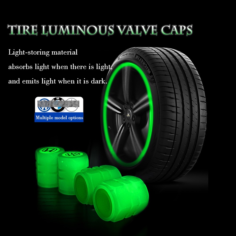 Luminous valve cap luminous car valve cap motorcycle electric vehicle
