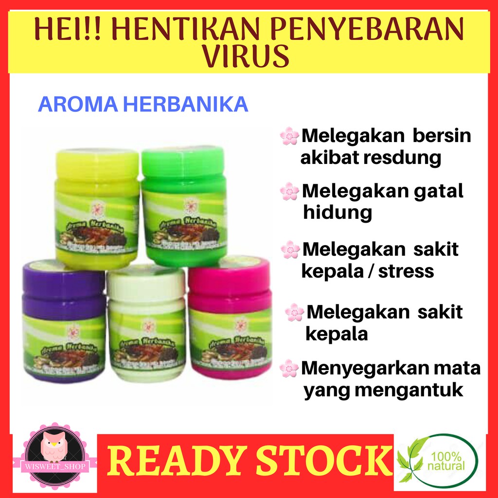 100 Ori Aroma Herbanika Bunga Lawang Melegakan Gatal Dan Tersumbat Hidung Bersin Headache Stress Shopee Malaysia