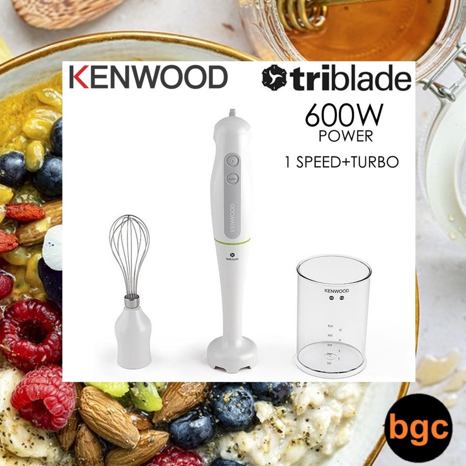 Kenwood Triblade Hand Blender 600W HDP102WG (Blend & Whisk, Suitable