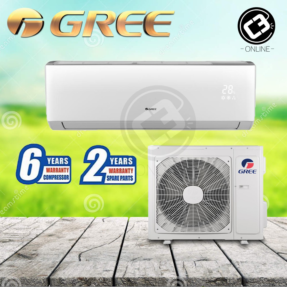West Gree Lomo N 1 0hp 1 5hp 2 0hp 2 5hp Air Conditioner Wall Mounted R410a Non Inverter Aircond West Malaysia Shopee Malaysia