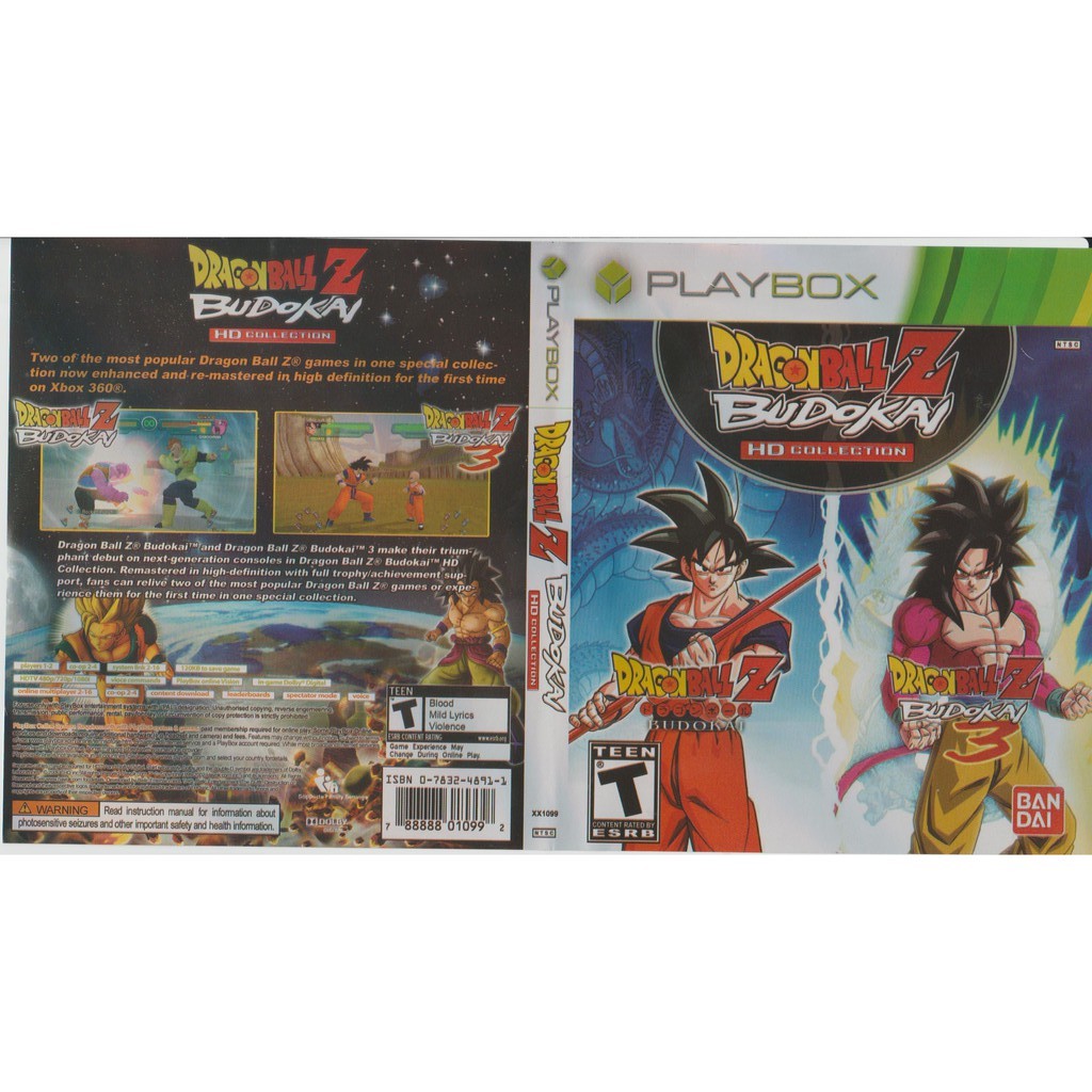 dragon ball z budokai xbox 360