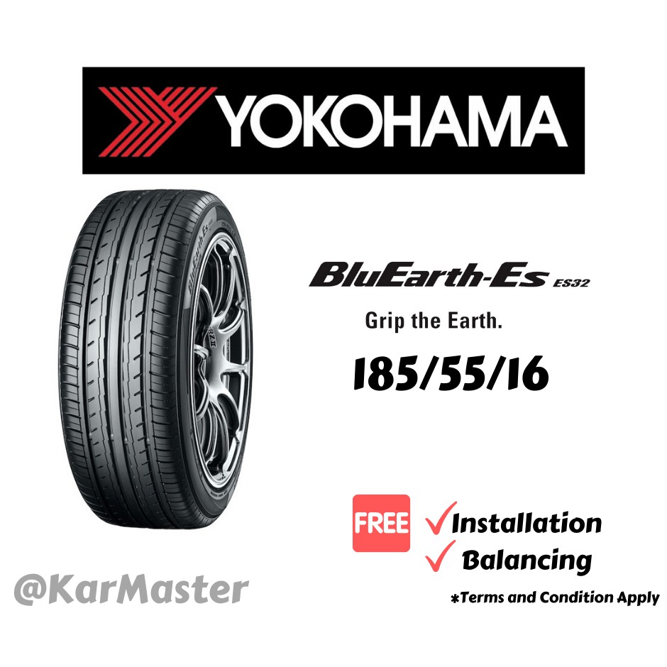 185 55 16 Yokohama Bluearth Es32 With Installation Shopee Malaysia