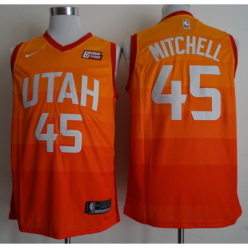 donovan mitchell jersey orange