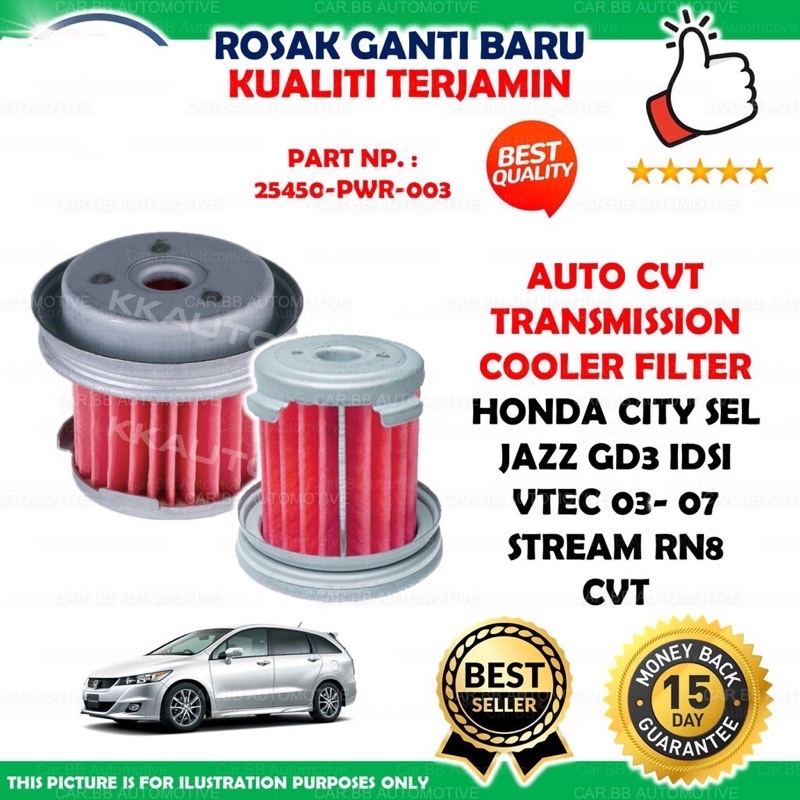 Auto CVT Transmission Cooler Filter OEM Honda City SEL Jazz GD3 Idsi