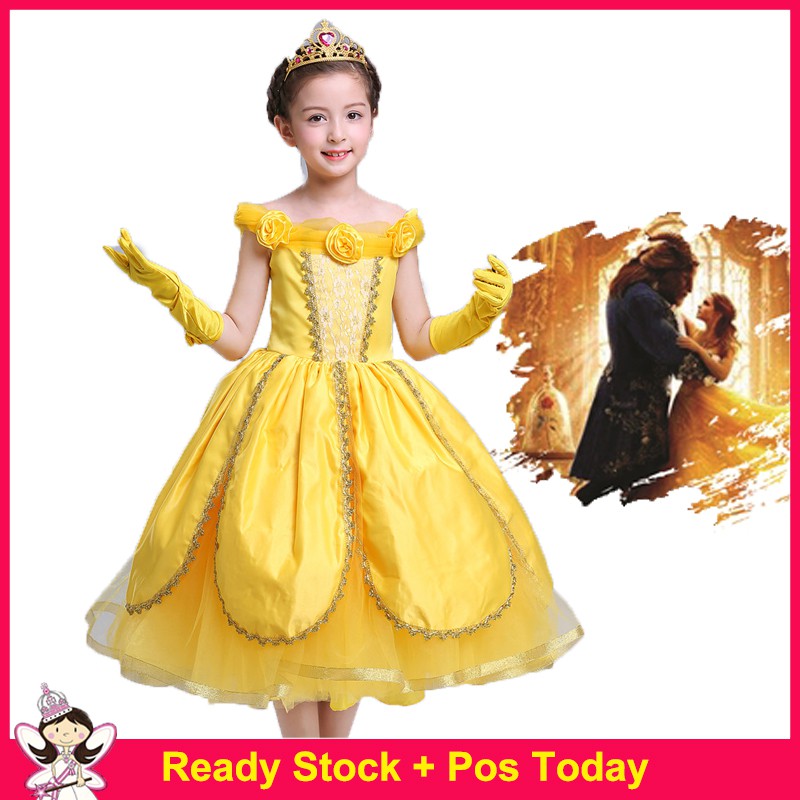 beauty and the beast fancy dress childrens
