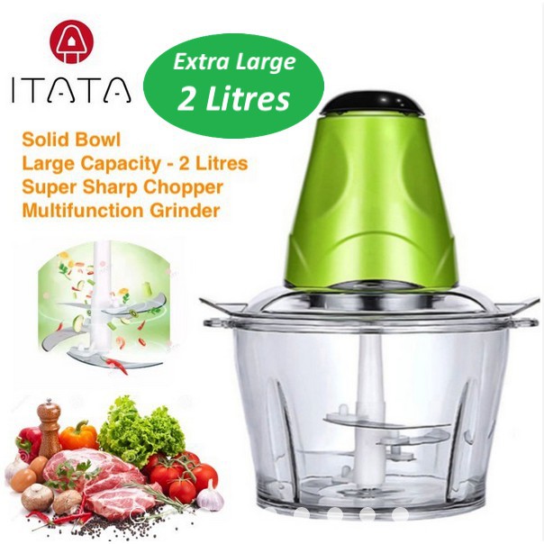 [PREMIUM QUALITY] ITATA 2 Litres Electrical Multifunctional Blender Mix Food Meat Mincer Grinder Mesin Pengisar Daging