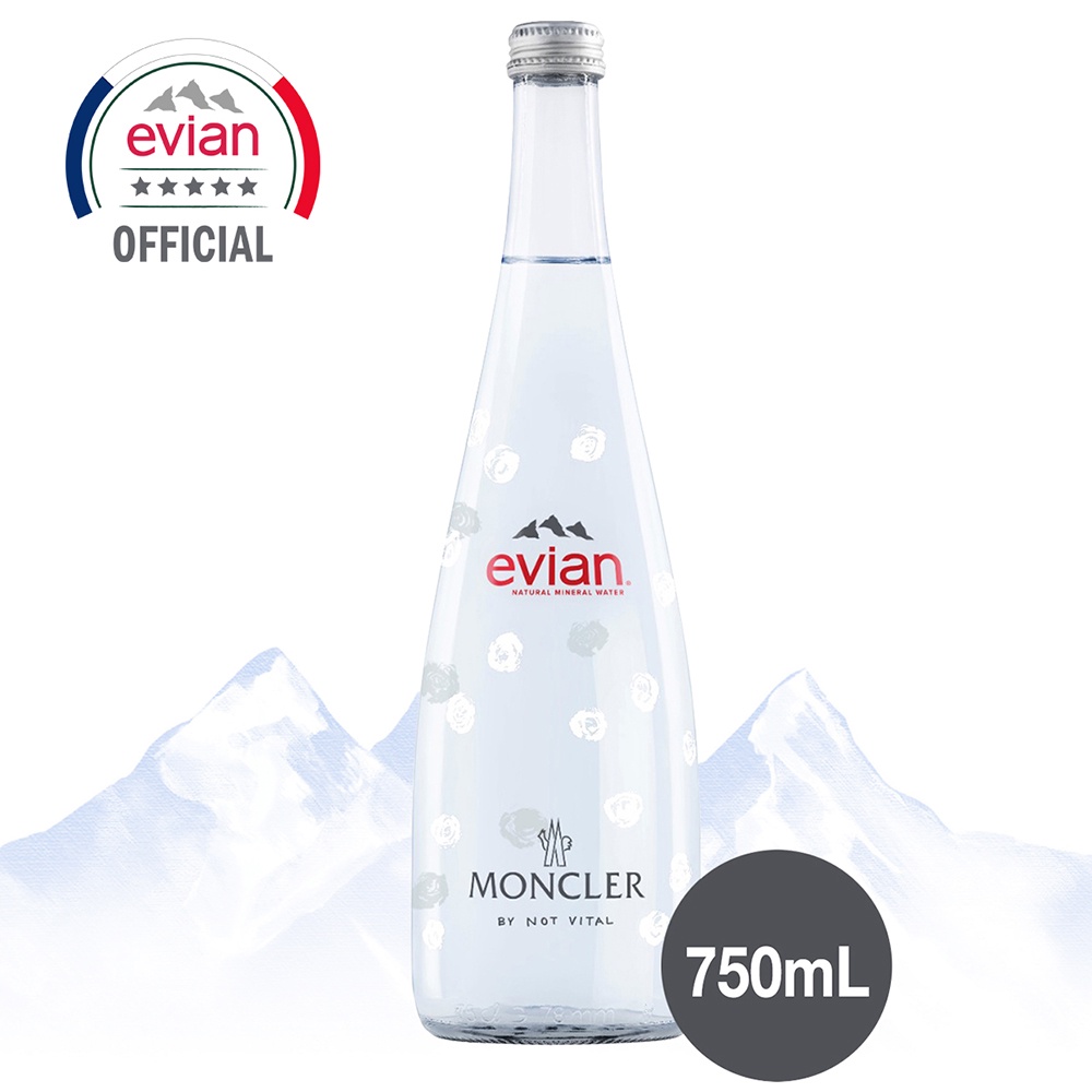 evian x moncler price