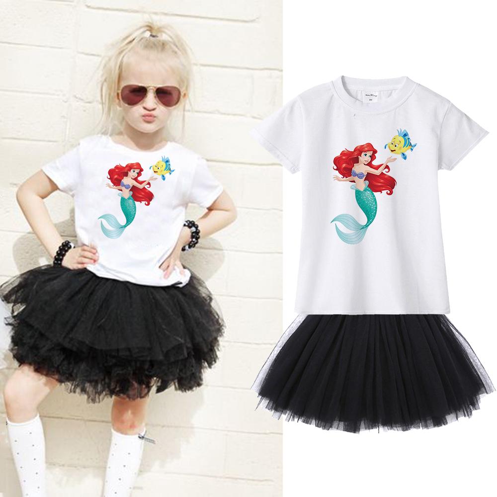 Jojobaby Toddler//Kids Super Soft Stripe Cartoon Princess Summer Dress