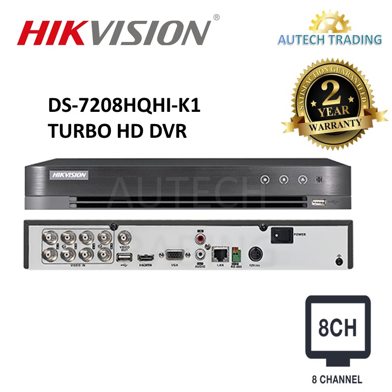 HIKVISION DS-7208HQHI-K1/E 4MP 8 Channel HD1080p TURBO HD Digital Video ...