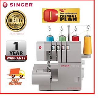 Singer 14hd854 Overlock Sewing Machine Heavy Duty Shopee Malaysia