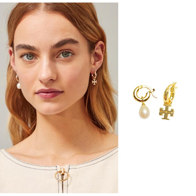 READY STOCK from KL} Tory Burch Kira Mismatched Pearl Drop Earrings |  Shopee Malaysia