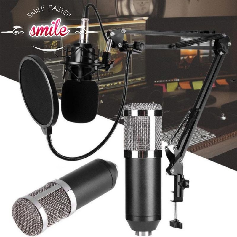 BM800 Dynamic Condenser Microphone Sound Studio KTV Singing Recording Mic