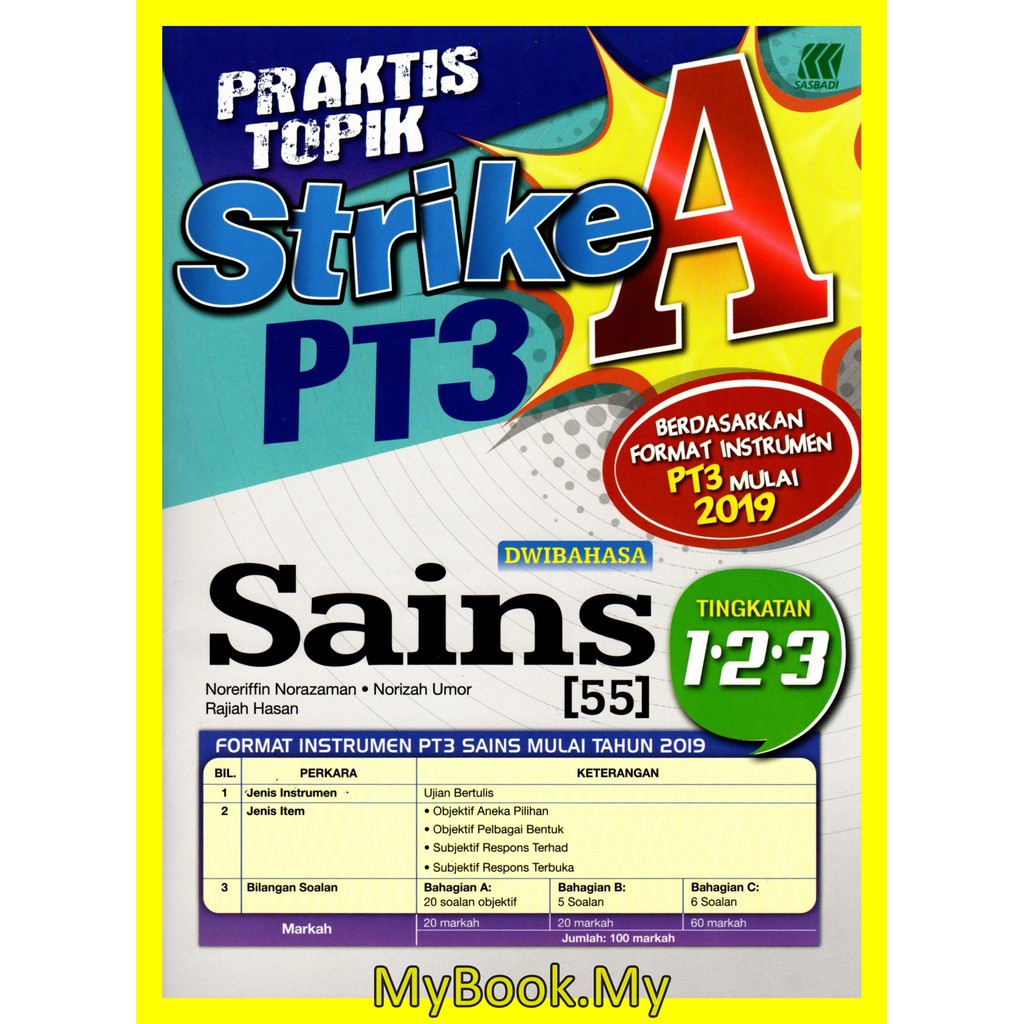MyB Buku Latihan  2022 Praktis Topik Strike A PT3 Sains 