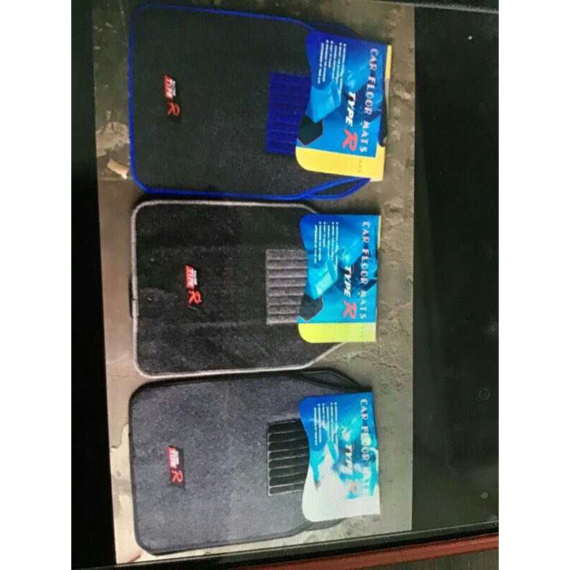 Type R Car Floor Mats 5pcs Shopee Malaysia