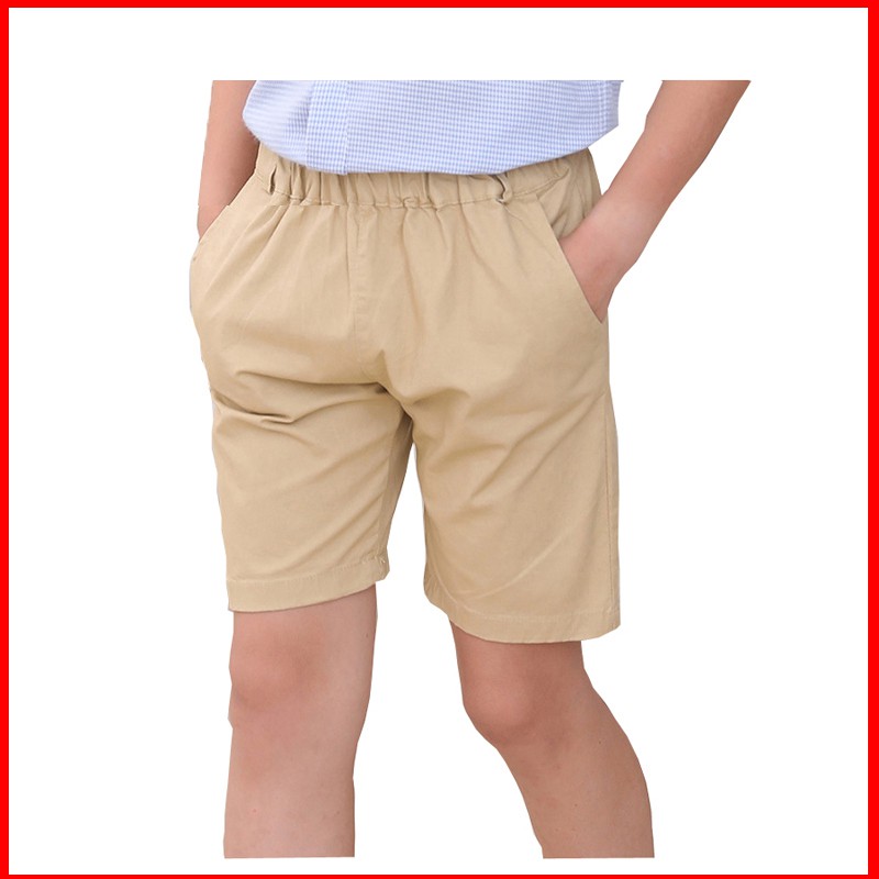 Ready Stock 2 Colors New Boys Khaki Shorts Boys School Cotton Pants Teenage Boys Summer Shorts Kids Casual Shorts Shopee Malaysia