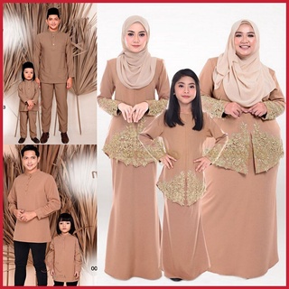 🌹SET FAMILY LIGHT KHAKIS🌹 Baju Sedondon Ibu Ayah Anak Baju Kurung Baju ...